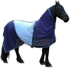 Fleece deken blauw/lichtblauw 185